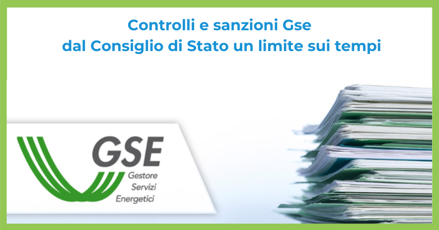 Gse, controlli e sanzioni